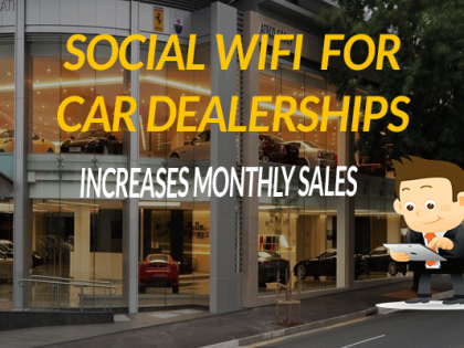 Internet Social Wifi For Automotive Car Dealers